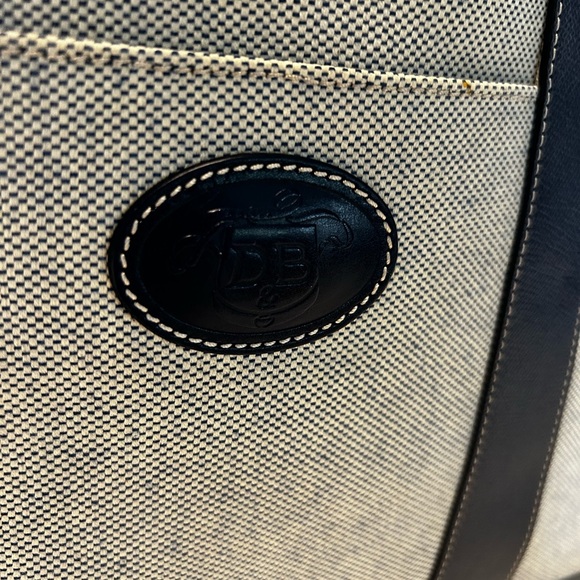 Vintage DOONY & BURKE satchel tote shopper blue gray - Picture 10 of 14